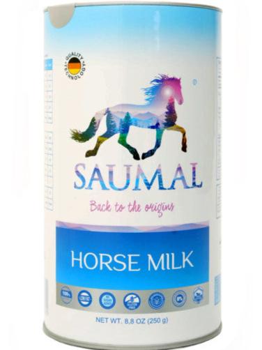 SAUMAL Pure Horse Milk Powder 250g, 100% Natural and Halal, Rich In Whey Protein, Close to Mother’s Milk, Alternative to Camel, Goat and Cow’s Milk Allergy, Immune Booster, Freeze-Dried