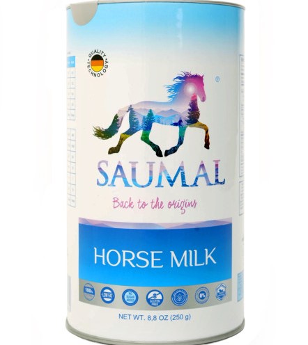 SAUMAL Pure Horse Milk Powder 250g, 100% Natural and Halal, Rich In Whey Protein, Close to Mother’s Milk, Alternative to Camel, Goat and Cow’s Milk Allergy, Immune Booster, Freeze-Dried